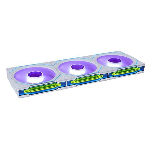 Lian Li Uni Fan SL-Infinity Wireless 120 Reverse Blade Pack de 3 - Blanc