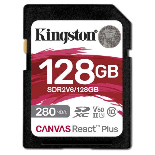 Kingston SD Canvas React Plus V60 SDR2V6 - 128GB