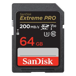 Sandisk Extreme Pro SDHC UHS-I 64 Go (SDSDXXU-064G-GN4IN)