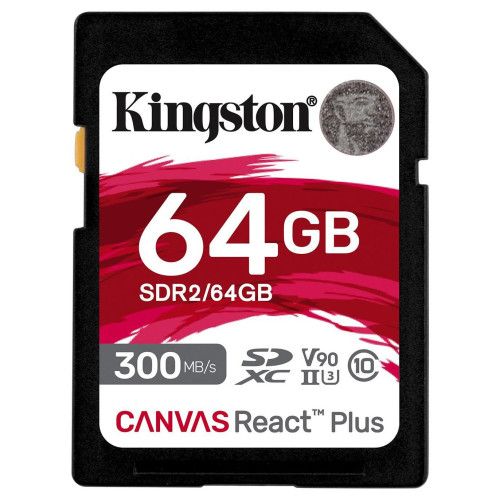 Kingston SD Canvas React Plus SDR2 - 64GB