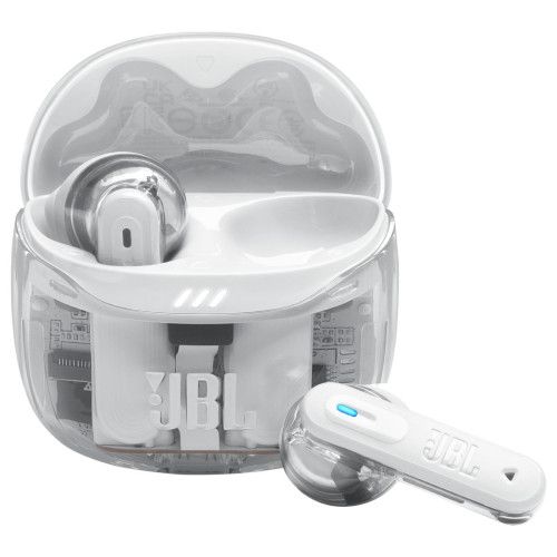 JBL Tune Flex 2 Ghost Edition Blanc