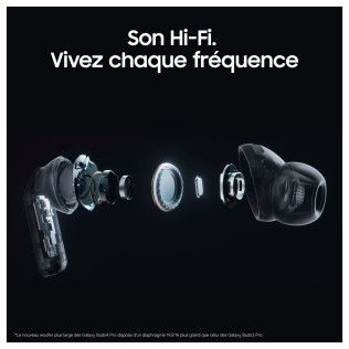 Samsung Galaxy Buds4 Pro Blanc - Écouteurs sans fil