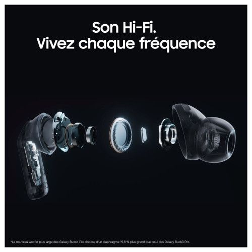 Samsung Galaxy Buds4 Pro Blanc - Écouteurs sans fil