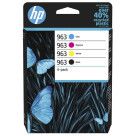 HP 963 - Pack de 4 cartouches d'encre Noir/Cyan/Magenta/Jaune