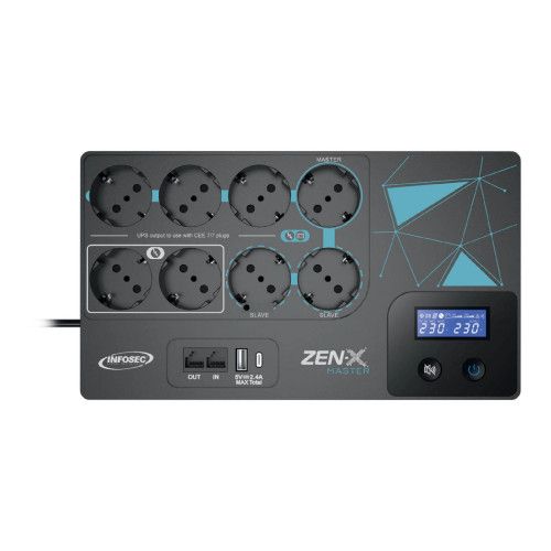 Infosec Zen-X Master 800 VA Schuko