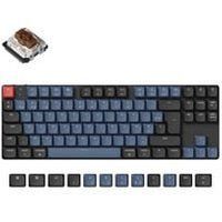 Keychron K1 PRO QMK RGB - Noir/Sans fil/75%/Switch Marron
