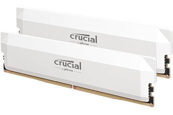 Crucial Pro 64 Go (Kit de 2 x 32 Go) DDR5 6400 Mhz CL40 blanc