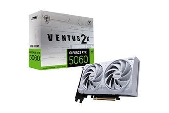 MSI Nvidia GeForce RTX 5060 8G VENTUS 2X OC Blanc