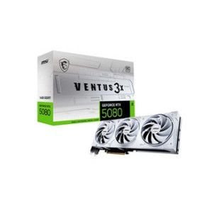 MSI Nvidia GeForce RTX 5080 16G VENTUS 3X OC Blanc