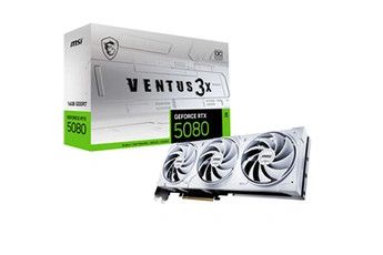 MSI Nvidia GeForce RTX 5080 16G VENTUS 3X OC Blanc