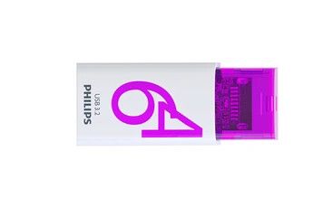Philips Edition Click 3.2 64 Go Blanc et violet