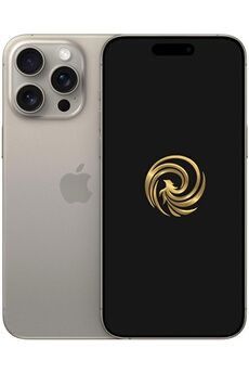 Reborn Apple iPhone 15 Pro Max 6,7" 5G Double SIM 256 Go Natural Titanium Reconditionné Grade A Phoenix