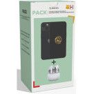 Reborn Pack Iphone 13 128Go noir reconditionne Grade A avec Ecouteurs sans fil blancs Neufs