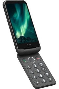 Doro hybride avec clapet et clavier pour seniors Aurora A20 graphite
