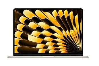 Apple Air 15" 256 Go SSD 16 Go RAM Puce M3 CPU 8 cours GPU 10 cours Lumière Stellaire 2024 Reconditionné