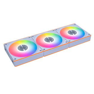 Lian Li Uni Fan CL Wireless 120 Reverse Blade Pack de 3 - Blanc