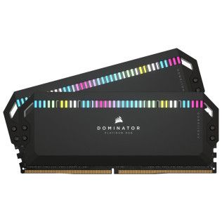 Corsair Dominator Platinum RGB Black - 2 x 32 Go (64 Go) - DDR5 6400 MHz - CL32