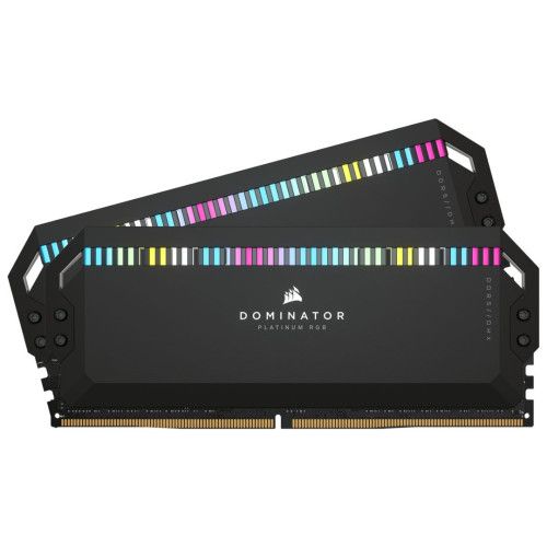Corsair Dominator Platinum RGB Black - 2 x 32 Go (64 Go) - DDR5 6400 MHz - CL32