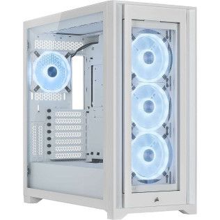 Corsair iCUE 5000X RGB QL Edition Blanc