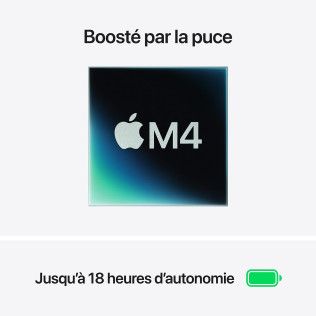 Apple MacBook Air M4 13" (2025) Argent 24Go/512 Go (MC654FN/A)