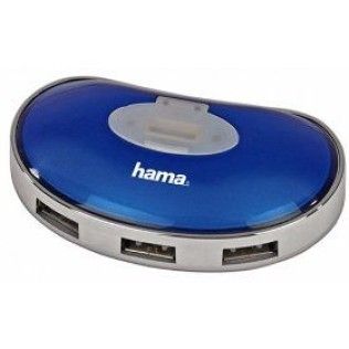 Hama Hub USB2.0 4 ports (Bleu)