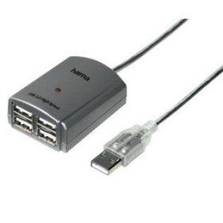 Hama 39720 Hub USB2.0 4 ports (Silver)