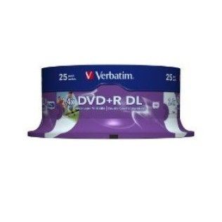 Verbatim DVD+R DL 8.5 Go - 8x (Spindle x25)
